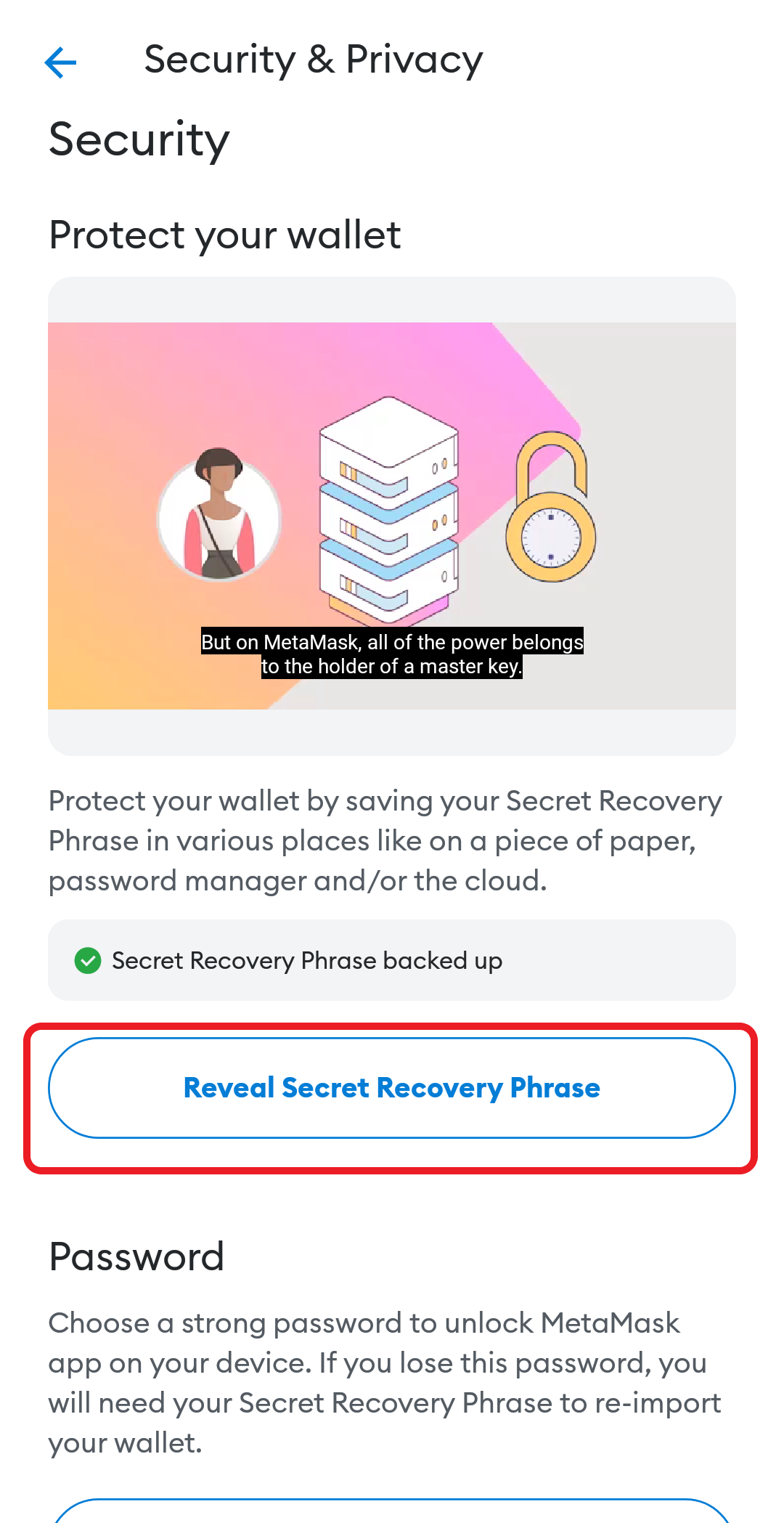 How To Find The Secret Recovery Phrase On MetaMask DC