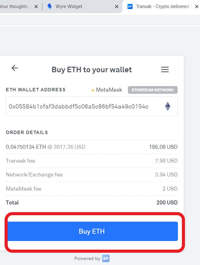 how longdoes it take to buy ethereumon metamask