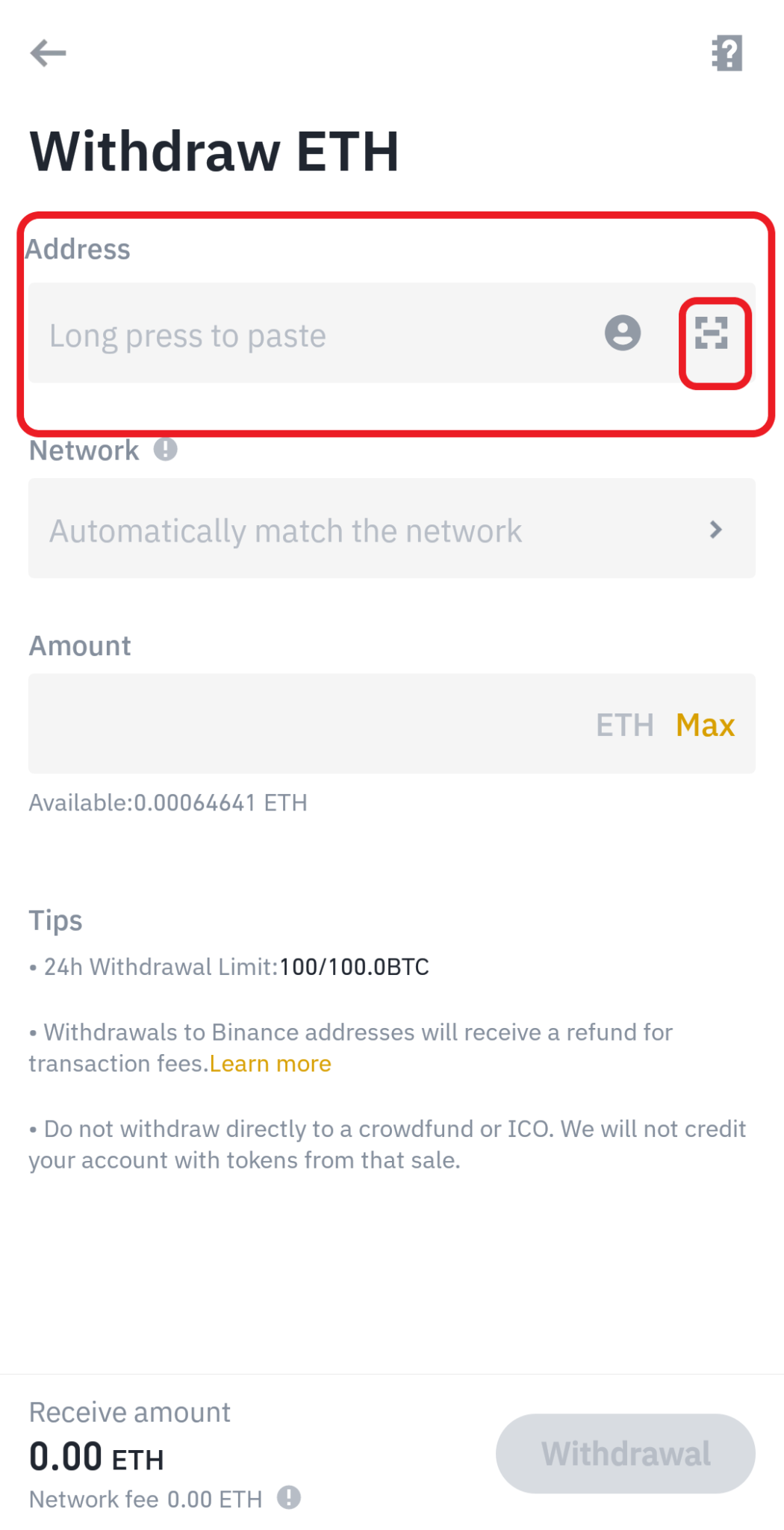 withdraw binance token to metamask