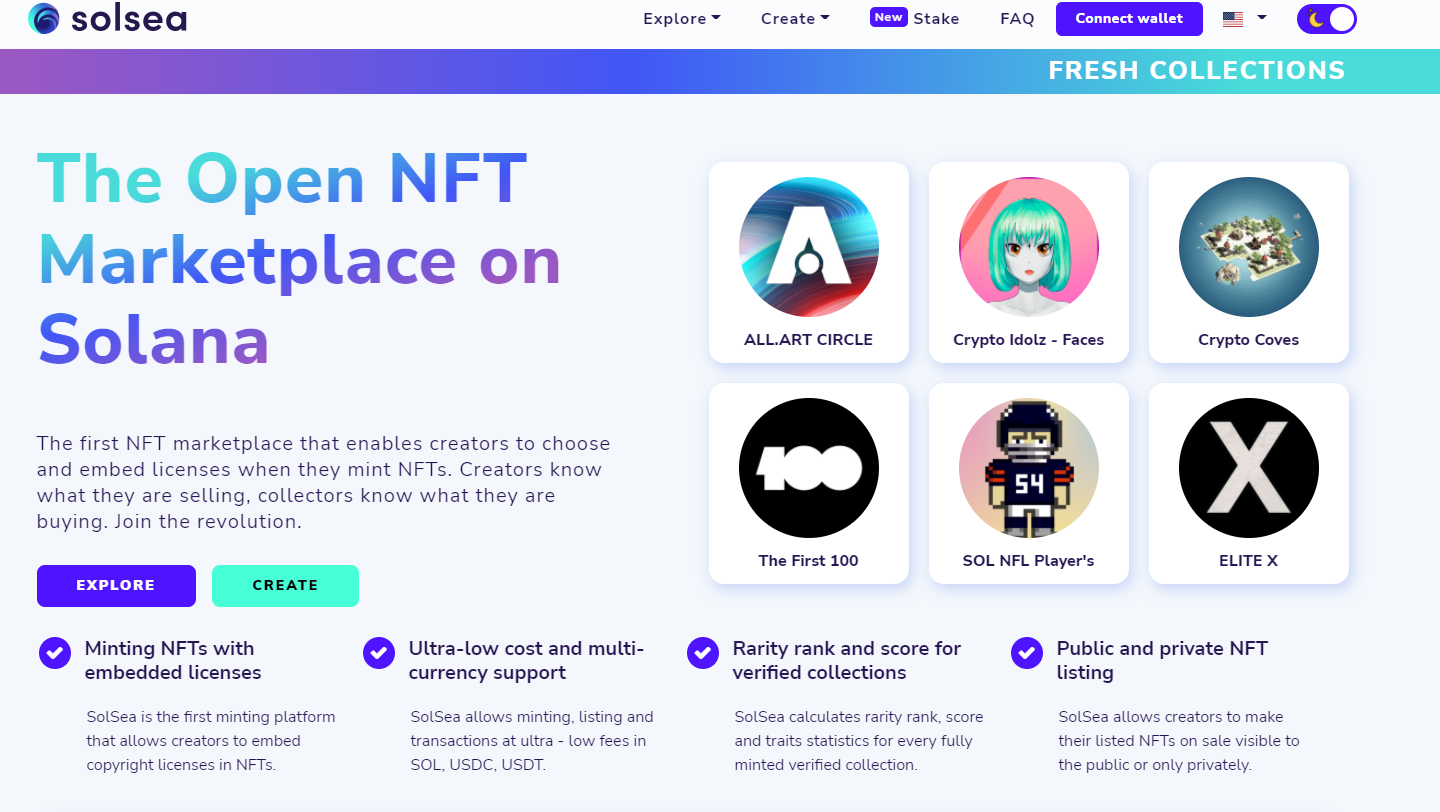13 Best Solana NFT Marketplaces - DecentralizedCreator