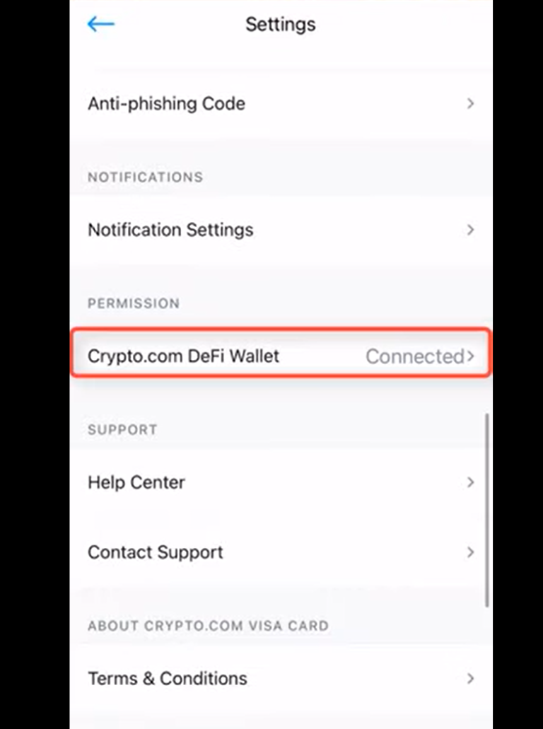 how to link defi wallet to crypto.com