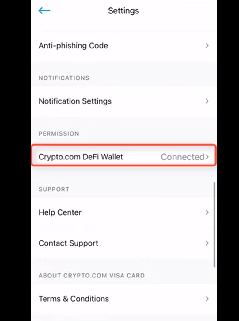 how to connect crypto.com to crypto.com defi wallet