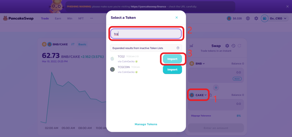 Buy TCG Coin 2.0 on PancakeSwap