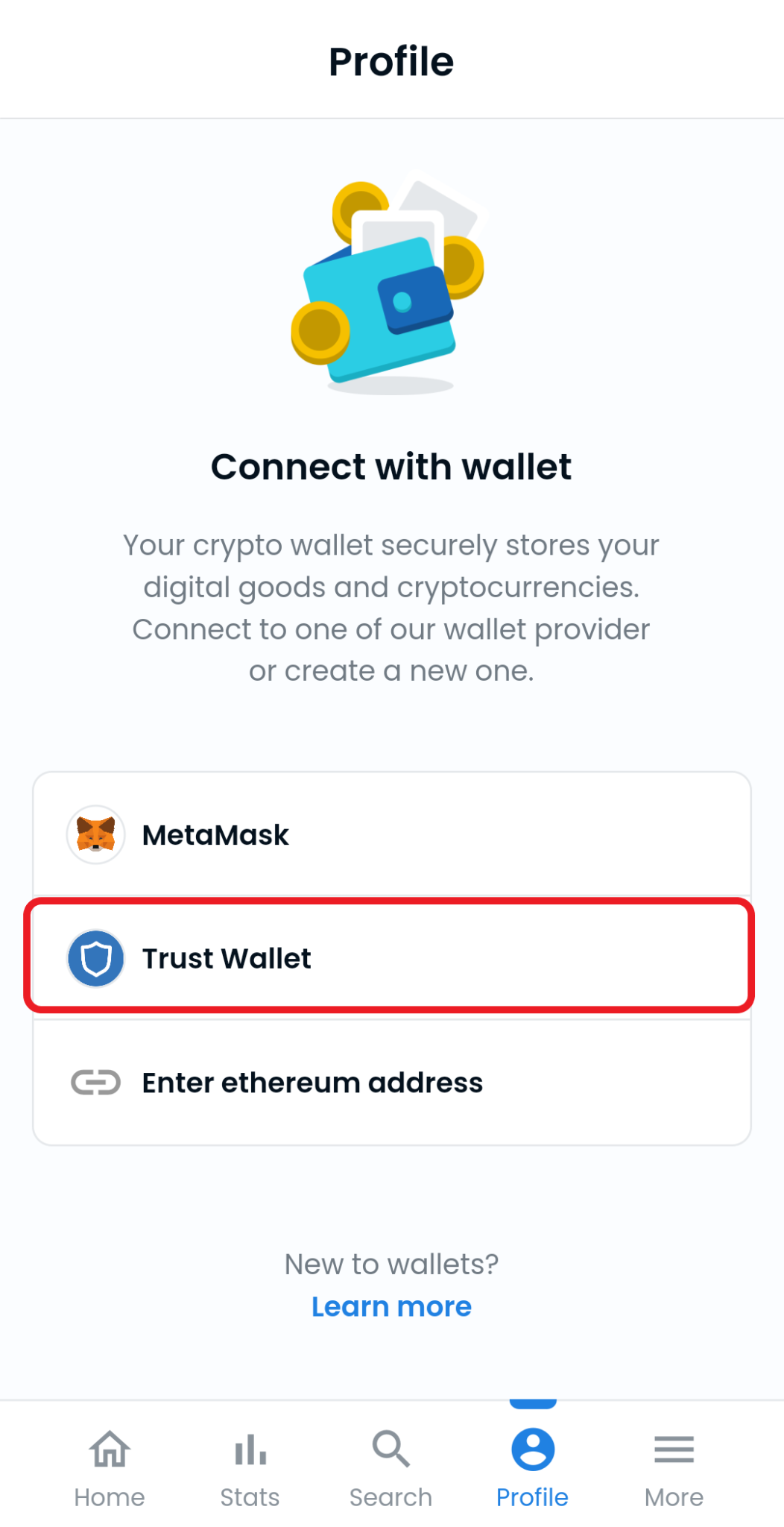 trust wallet opensea