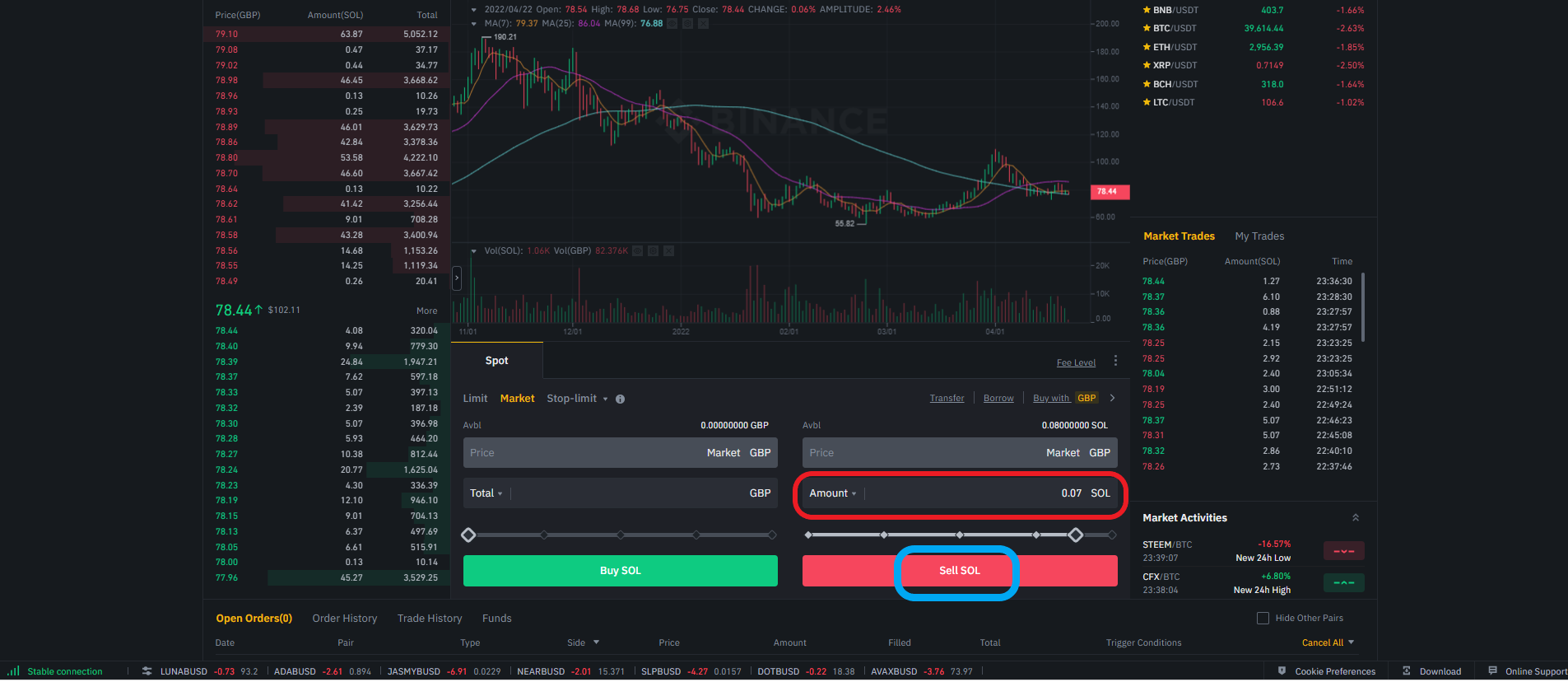 binance open withdraw