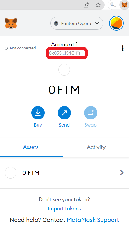 Transfer FTM from KuCoin to MetaMask
