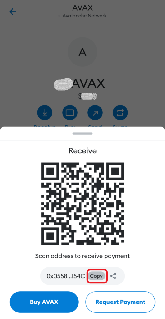 Transfer AVAX from Trust Wallet to MetaMask