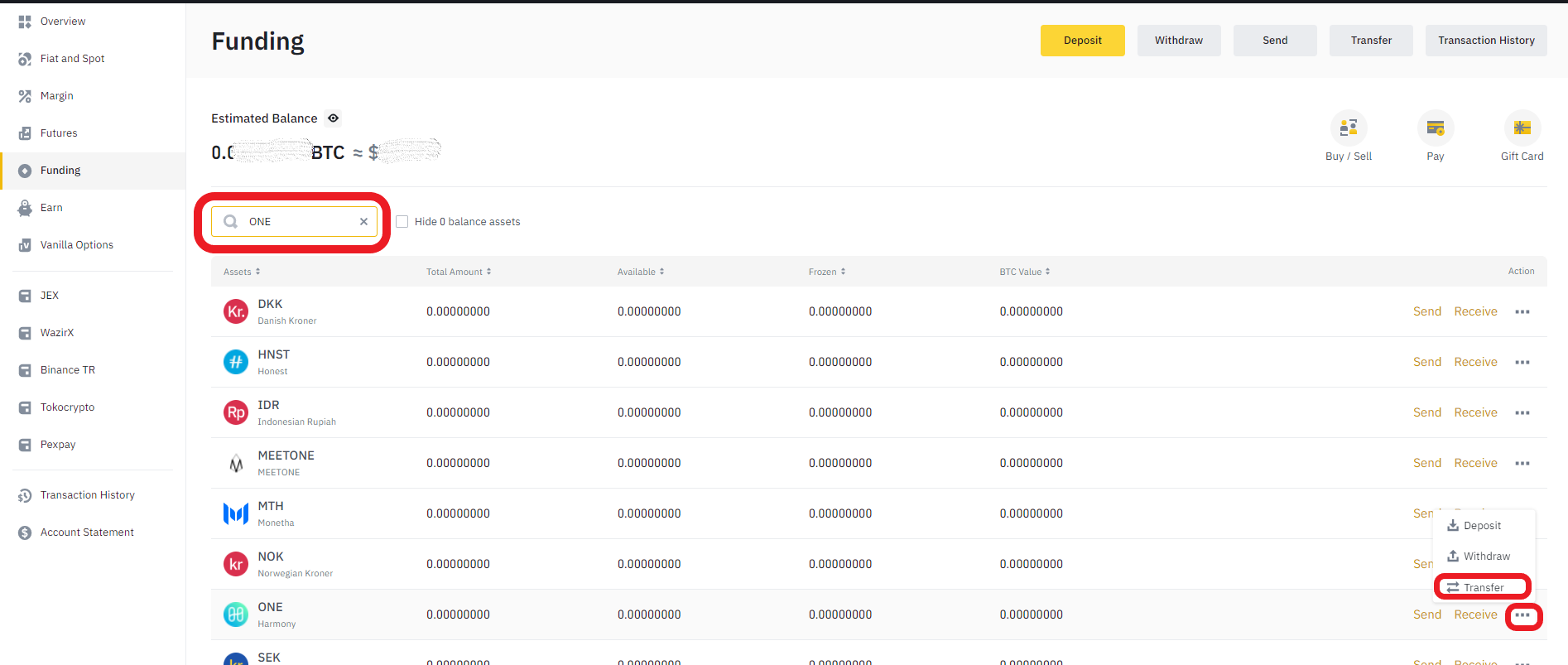 transfer from binance to metamask