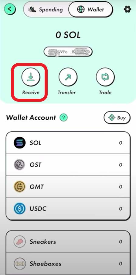 Transfer Solana (SOL) from Trust Wallet to STEPN