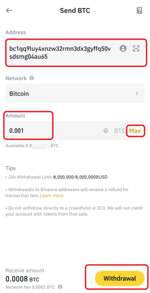 Transfer Bitcoin from Binance to Trust Wallet