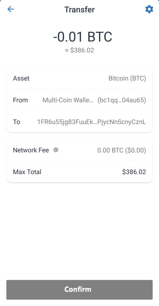 Transfer Bitcoin from Trust Wallet to Binance