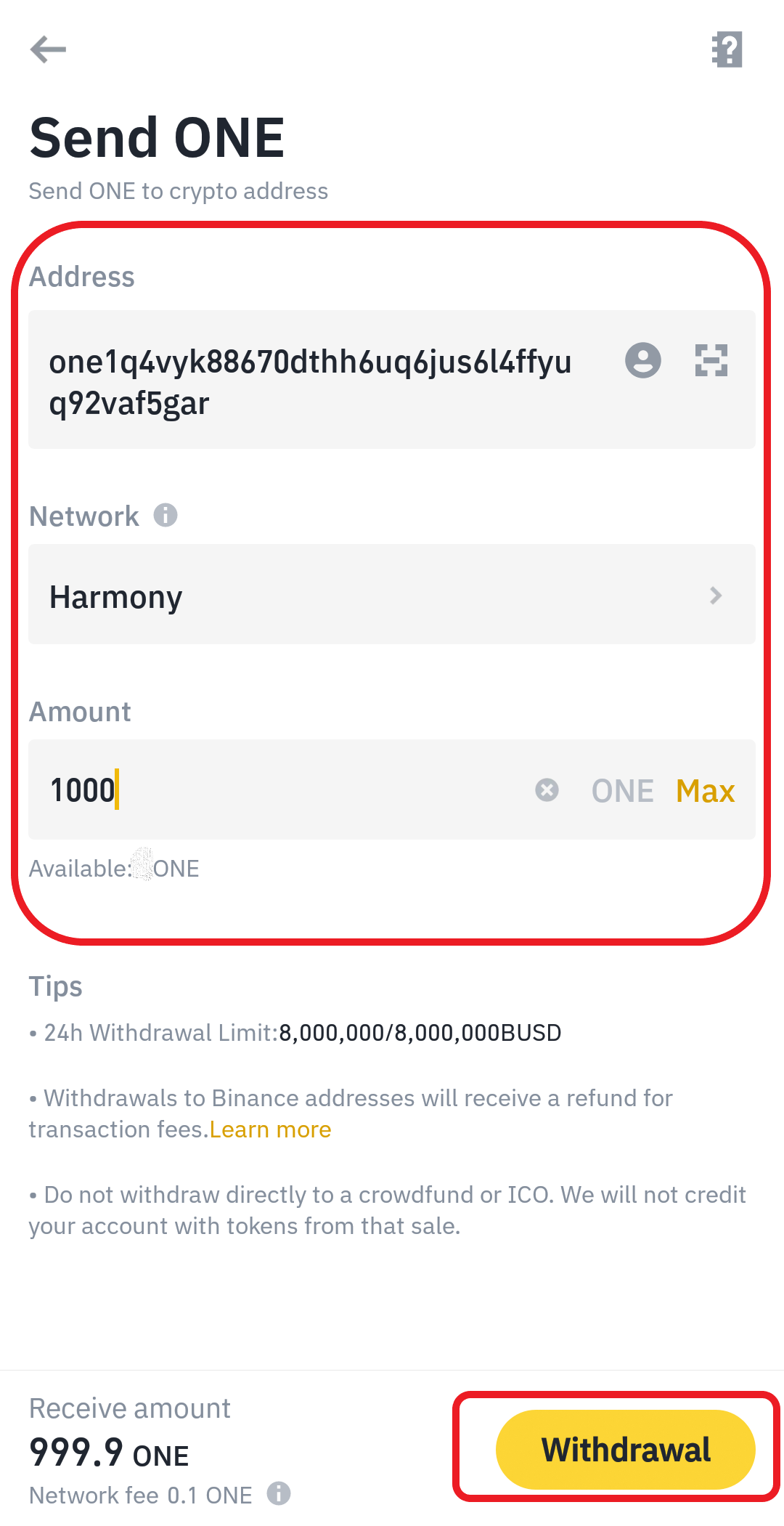 binance transfer to metamask