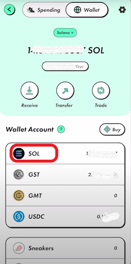 Trade SOL for GST on STEPN