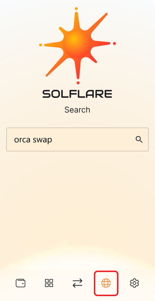 Connect Solflare Wallet to Orca