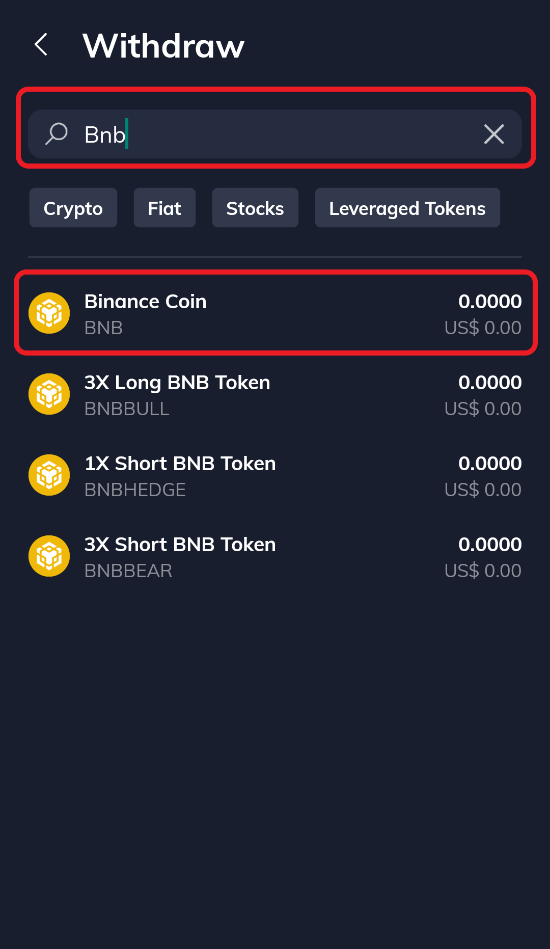 withdraw token from binance to metamask