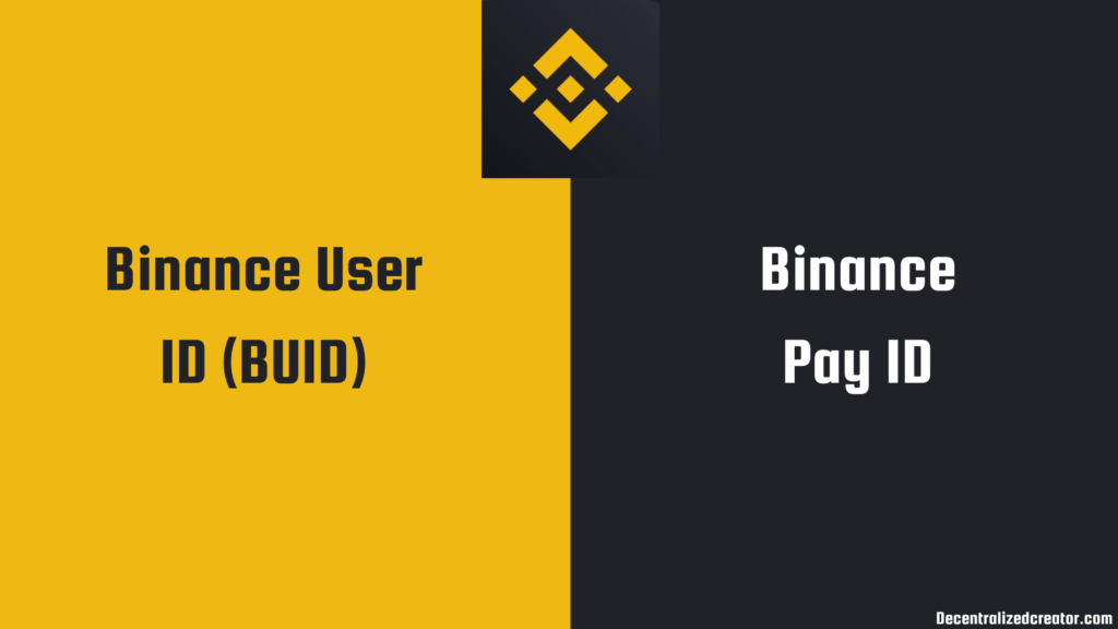 Binance User ID vs Binance Pay ID