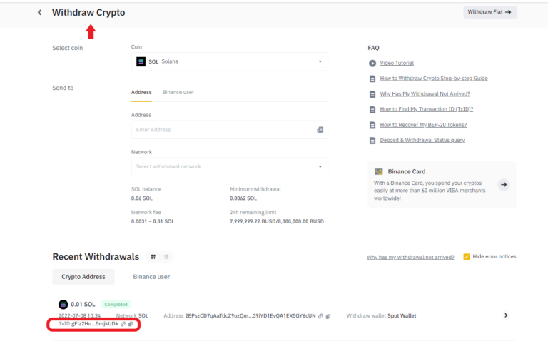 binance txid