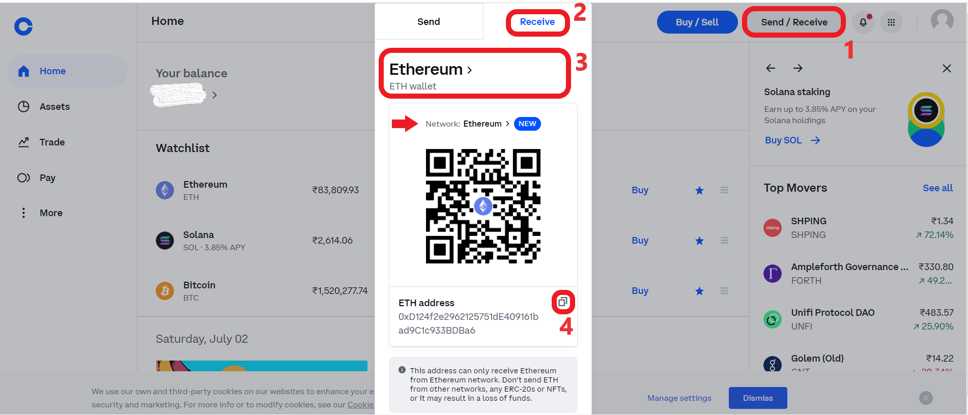 How to Transfer Ethereum (ETH) from Binance to Coinbase