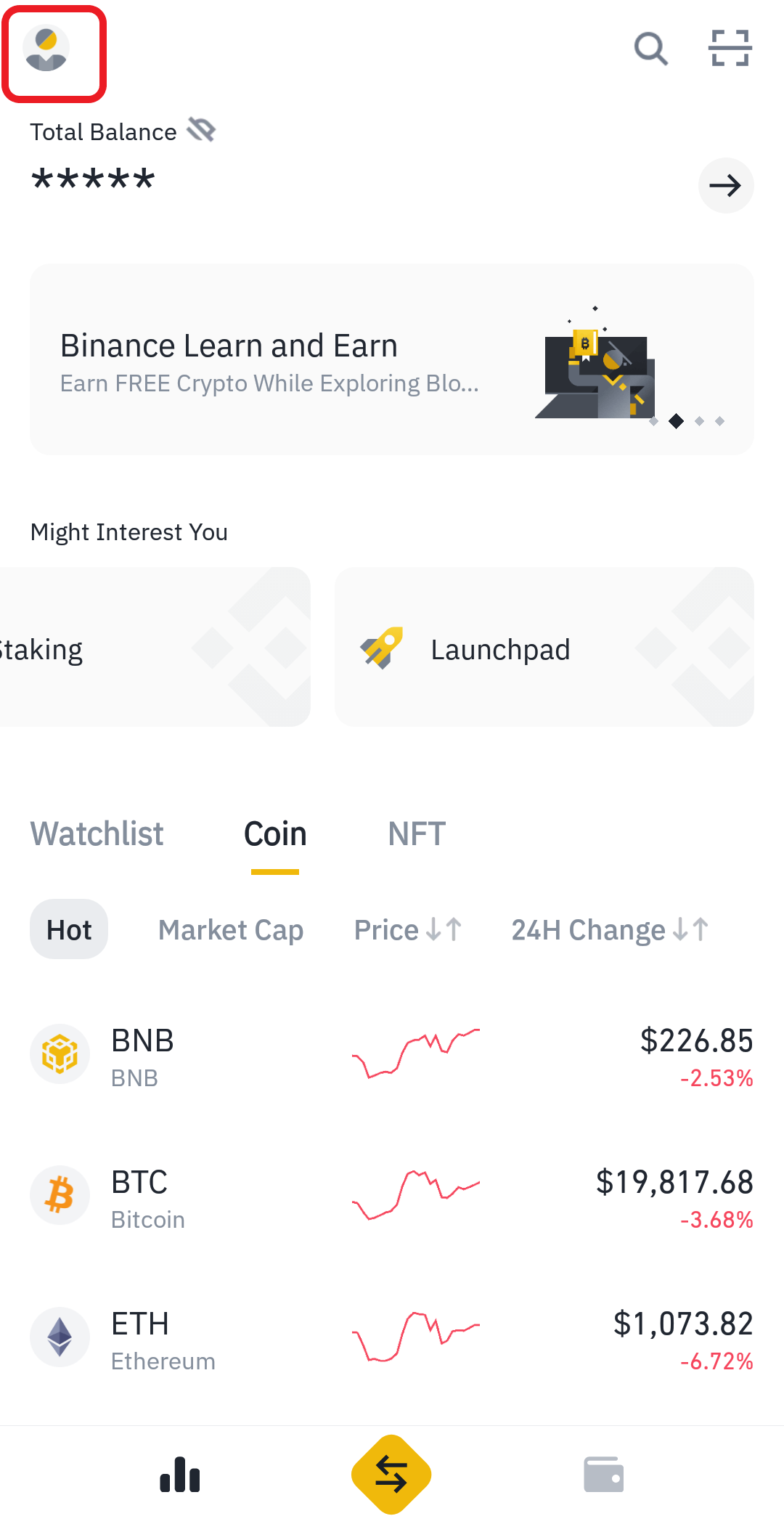 binance user data stream