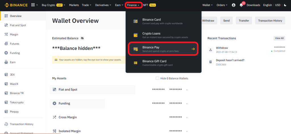 Find Pay ID in Binance