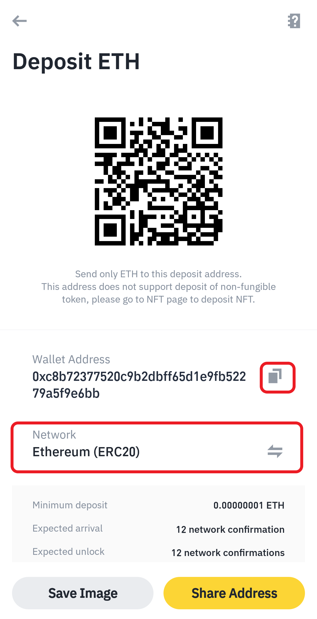 coinbase changed eth address characters