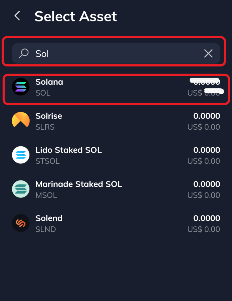 withdraw SOl from Solflare
