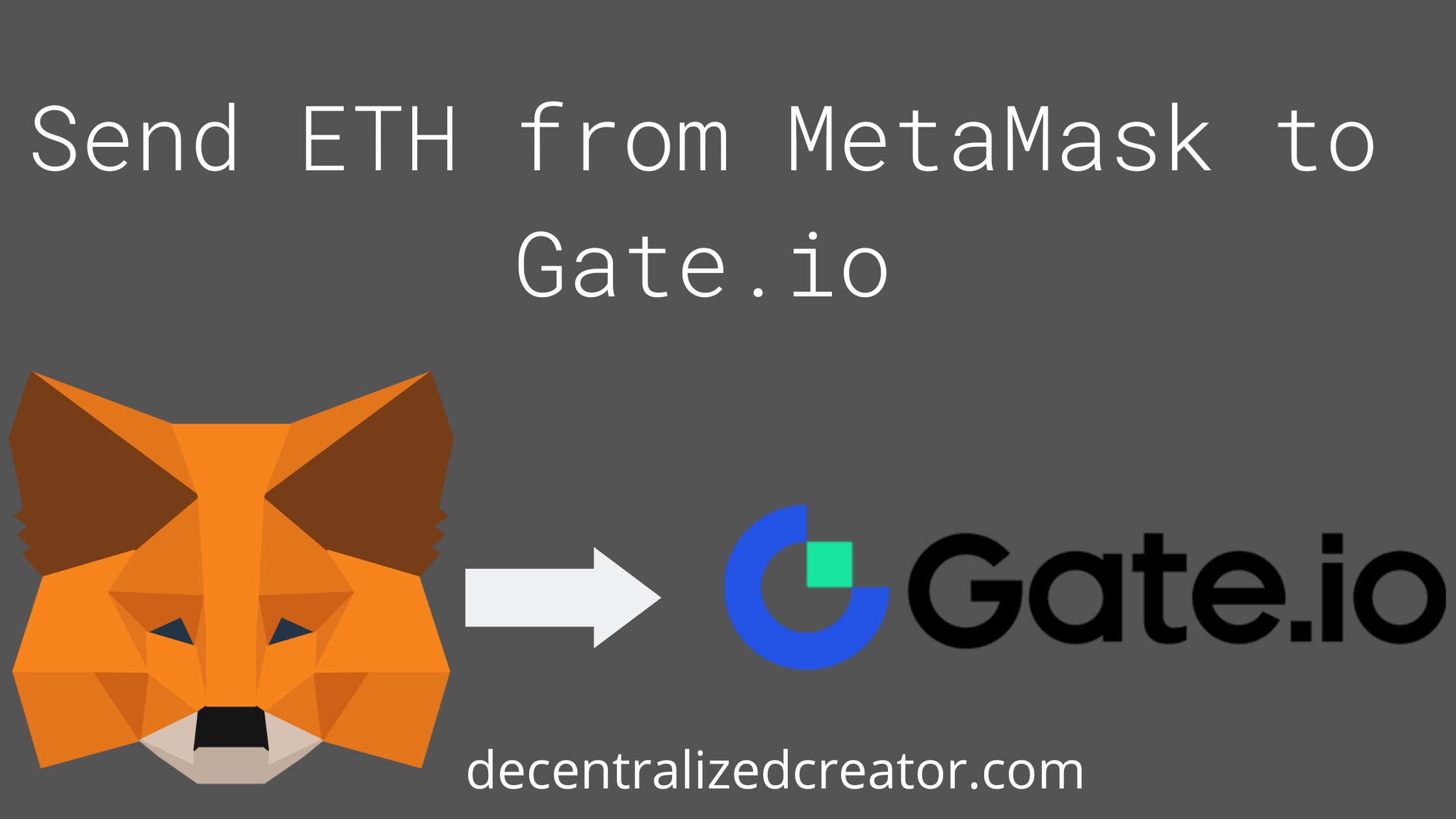 Send ETH from MetaMask to Gate.io