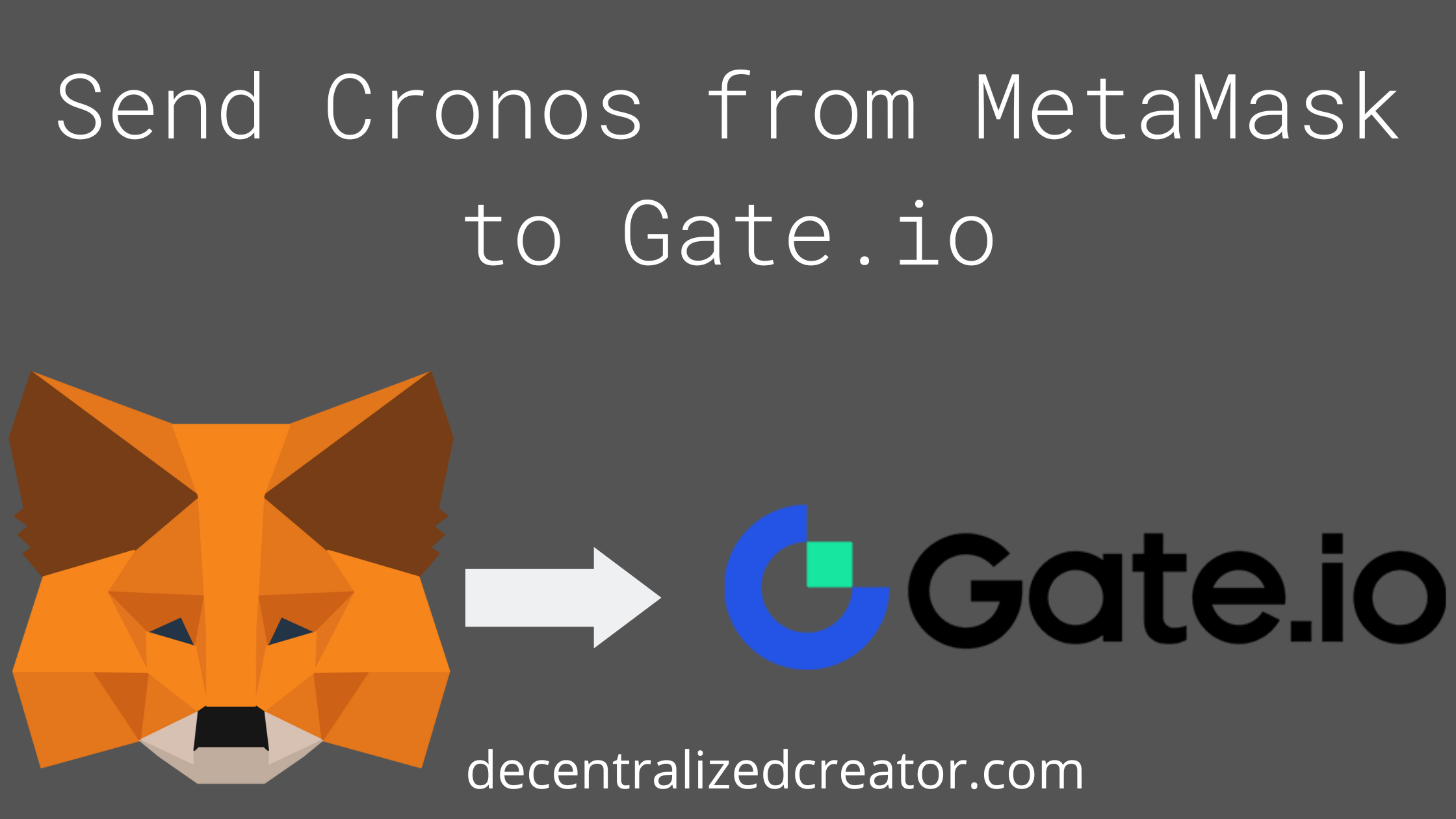 Send CRO from MetaMask to Gate.io