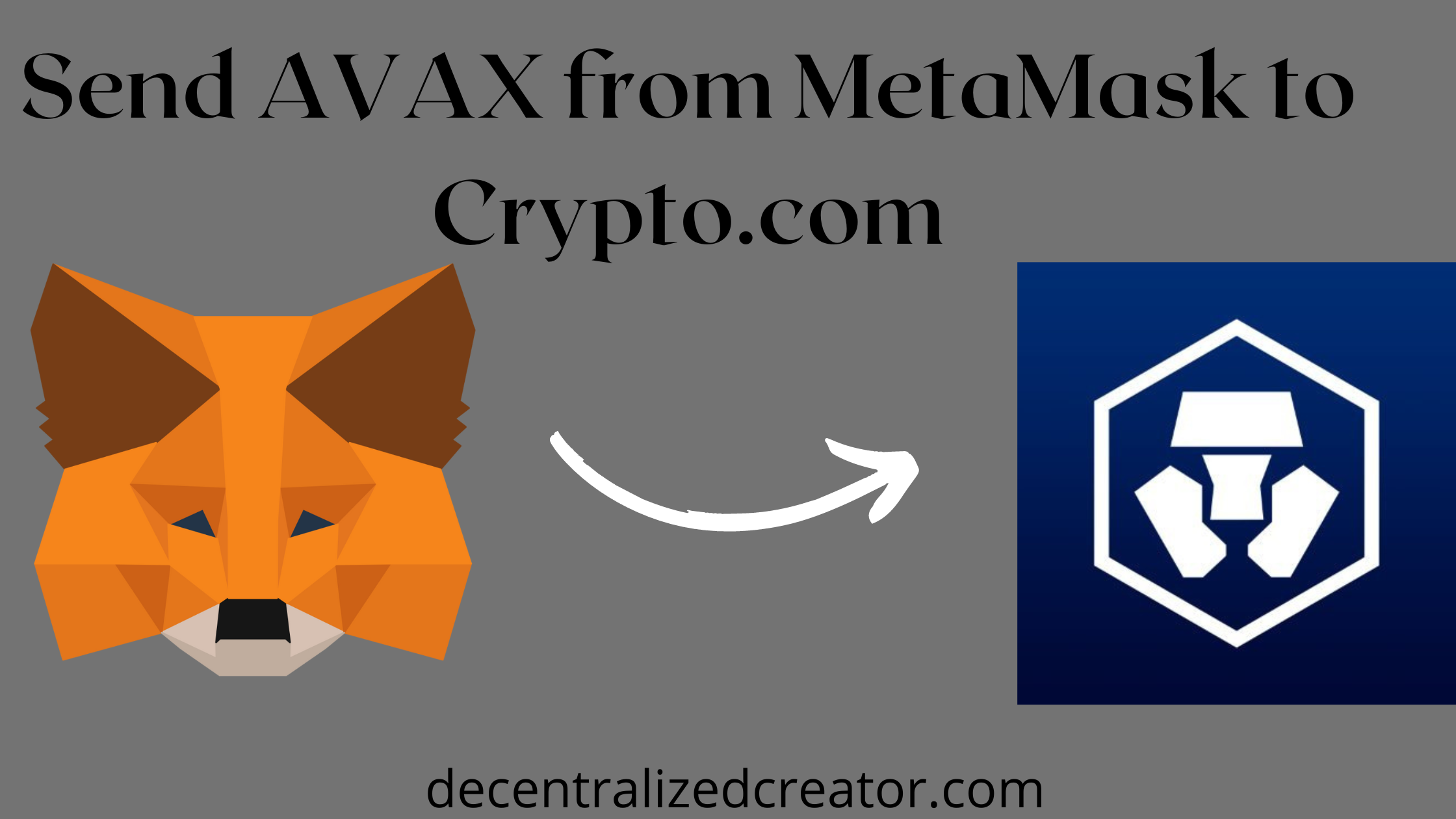 AVAX from MetaMask to Crypto.com