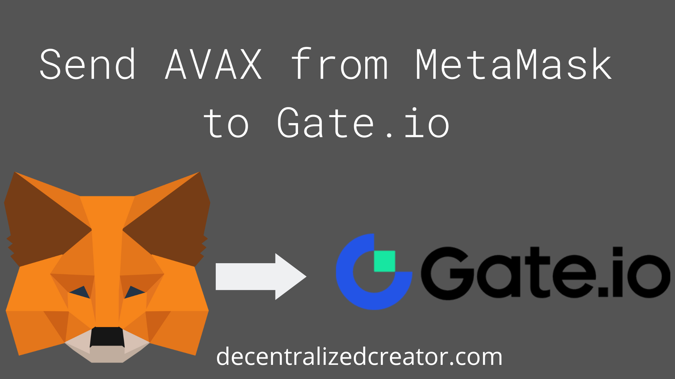 Send AVAX from MetaMask to Gate.io