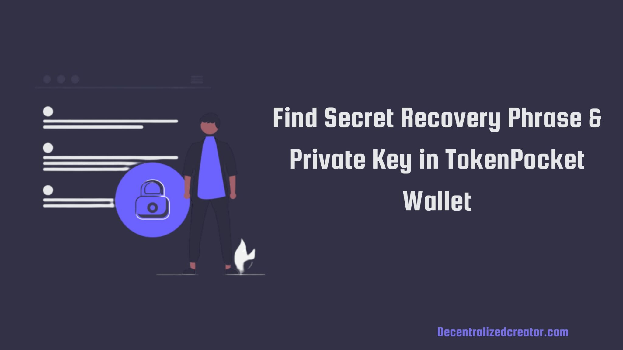 Find Secret Recovery Phrase And Private Key In TokenPocket Wallet - DC