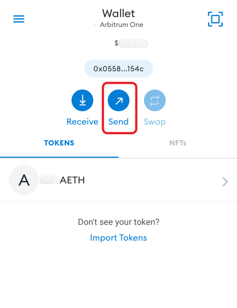 Send Arbitrum (ETH) from MetaMask to Trust Wallet