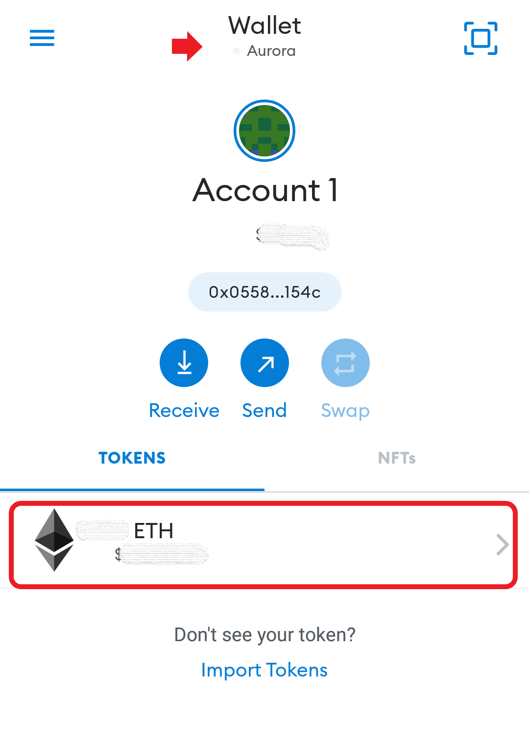 metamask transfer eth