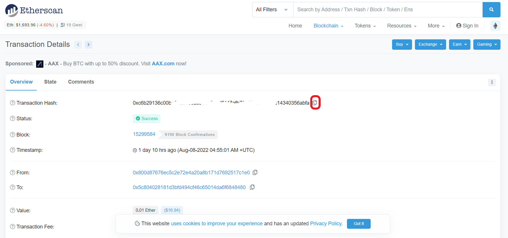 how to find transaction id on coinbase