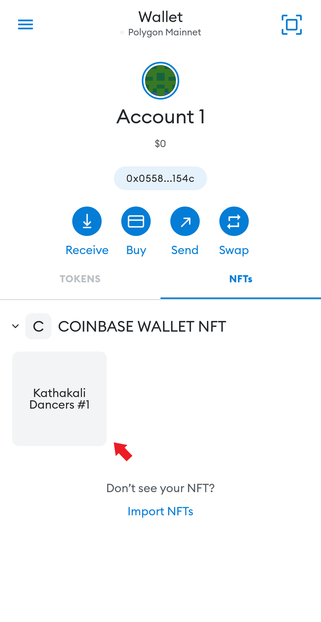 view nfts in metamask