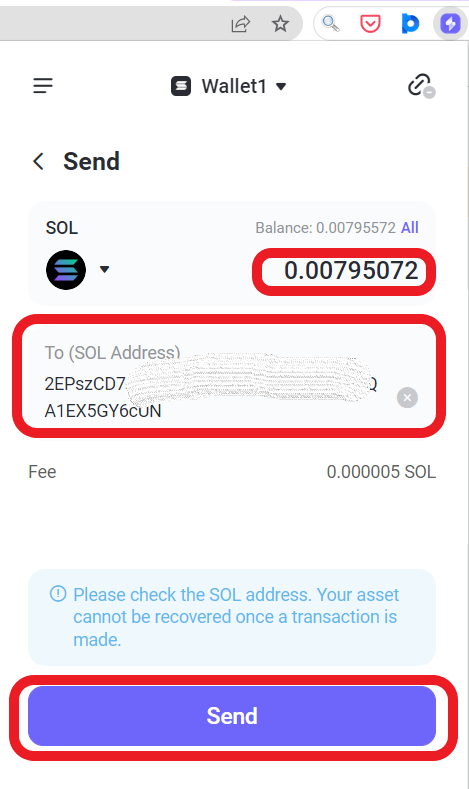 Transfer Solana (SOL) from Slope to Phantom Wallet