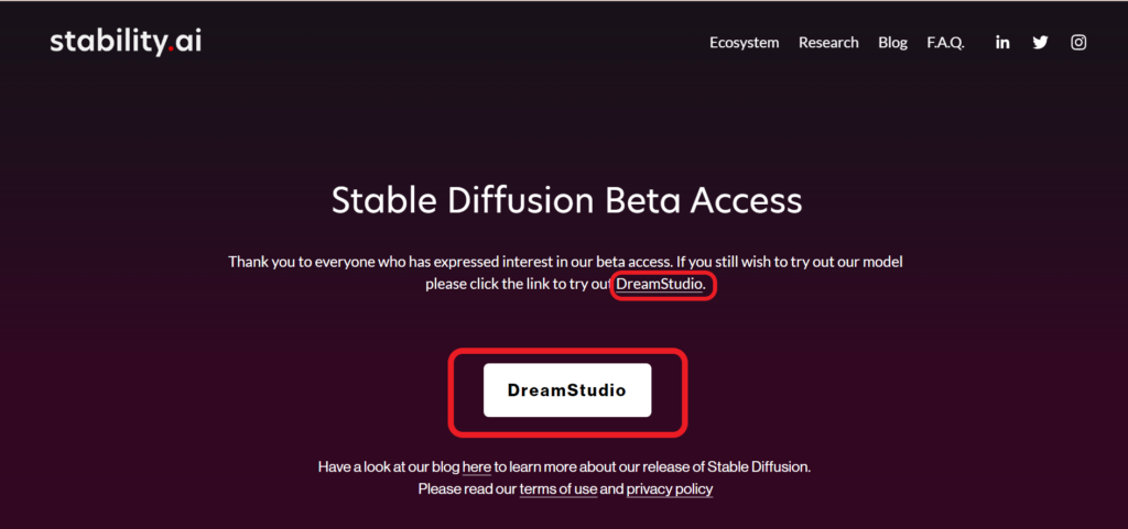 Stable Diffusion Beta Access