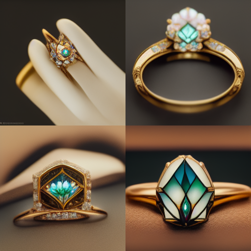 An engagement ring designed by Midjourney AI