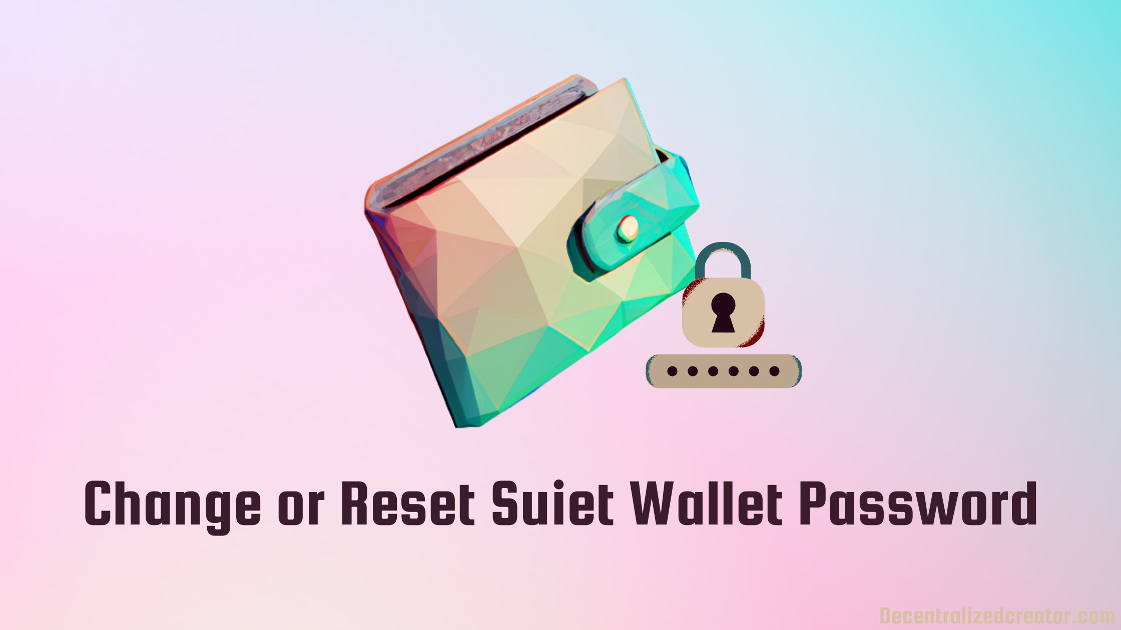 Change or Reset Suiet Wallet Password