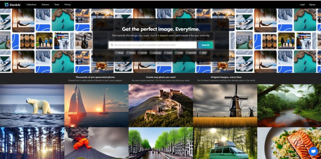 AI stock photos platform