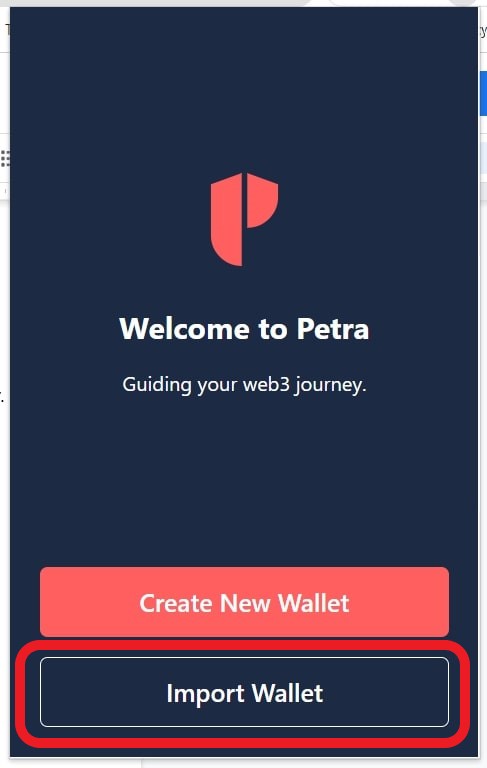 Reset Petra Aptos Wallet Password